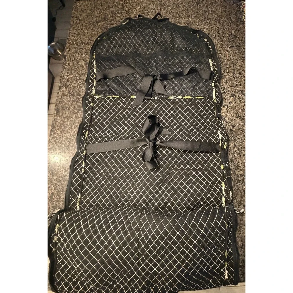 Vera‎ Bradley Retired Jasmine Garment Bag Black Floral Travel - No Strap